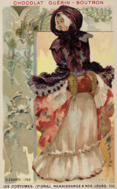 Moderigtig dame, 1750 af French School